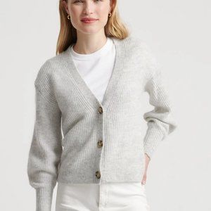 Quince Baby Alpaca-Wool Cropped Cardigan